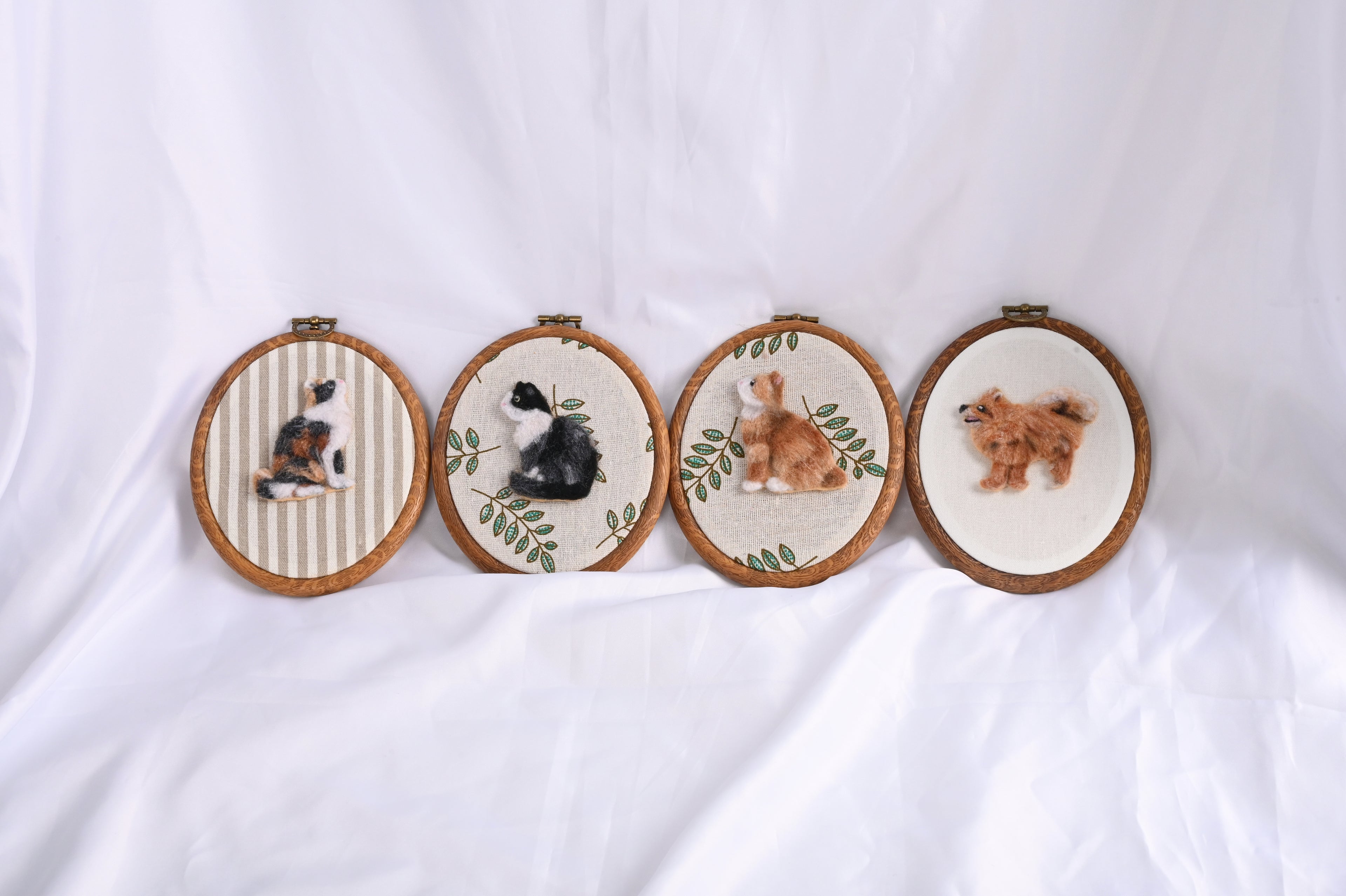 Custom Felt Felt Embroidery Pet Portrait