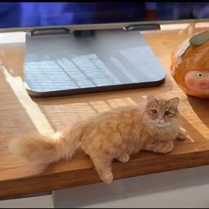 Custom Felt Cat Figurine