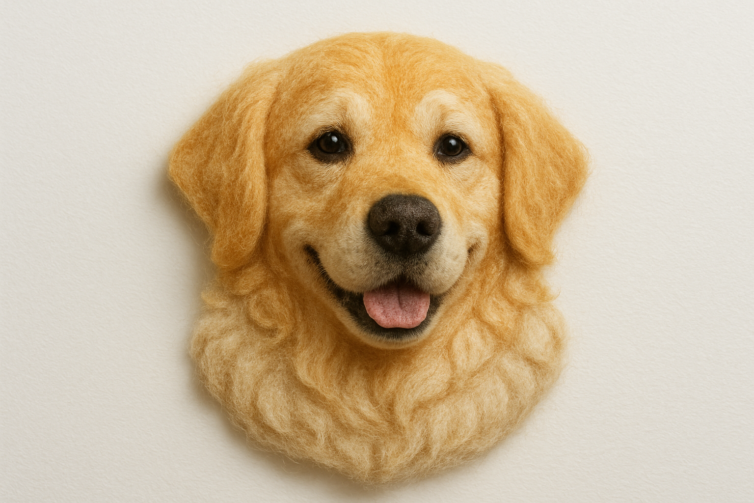 felt pet portrait