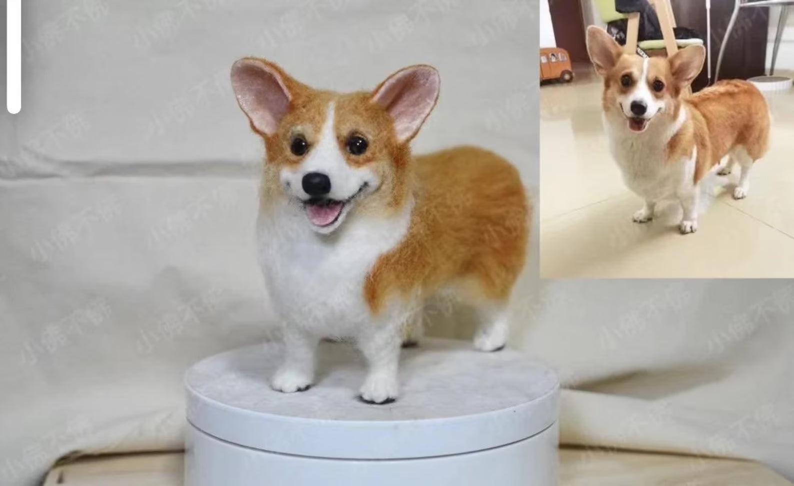 Custom Felt Dog Scuclpture