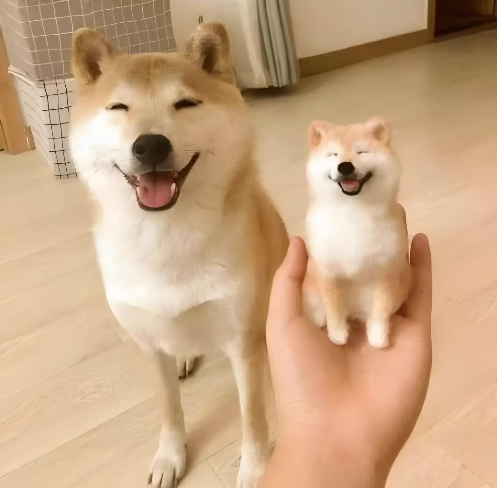 Custom Felt Dog Scuclpture